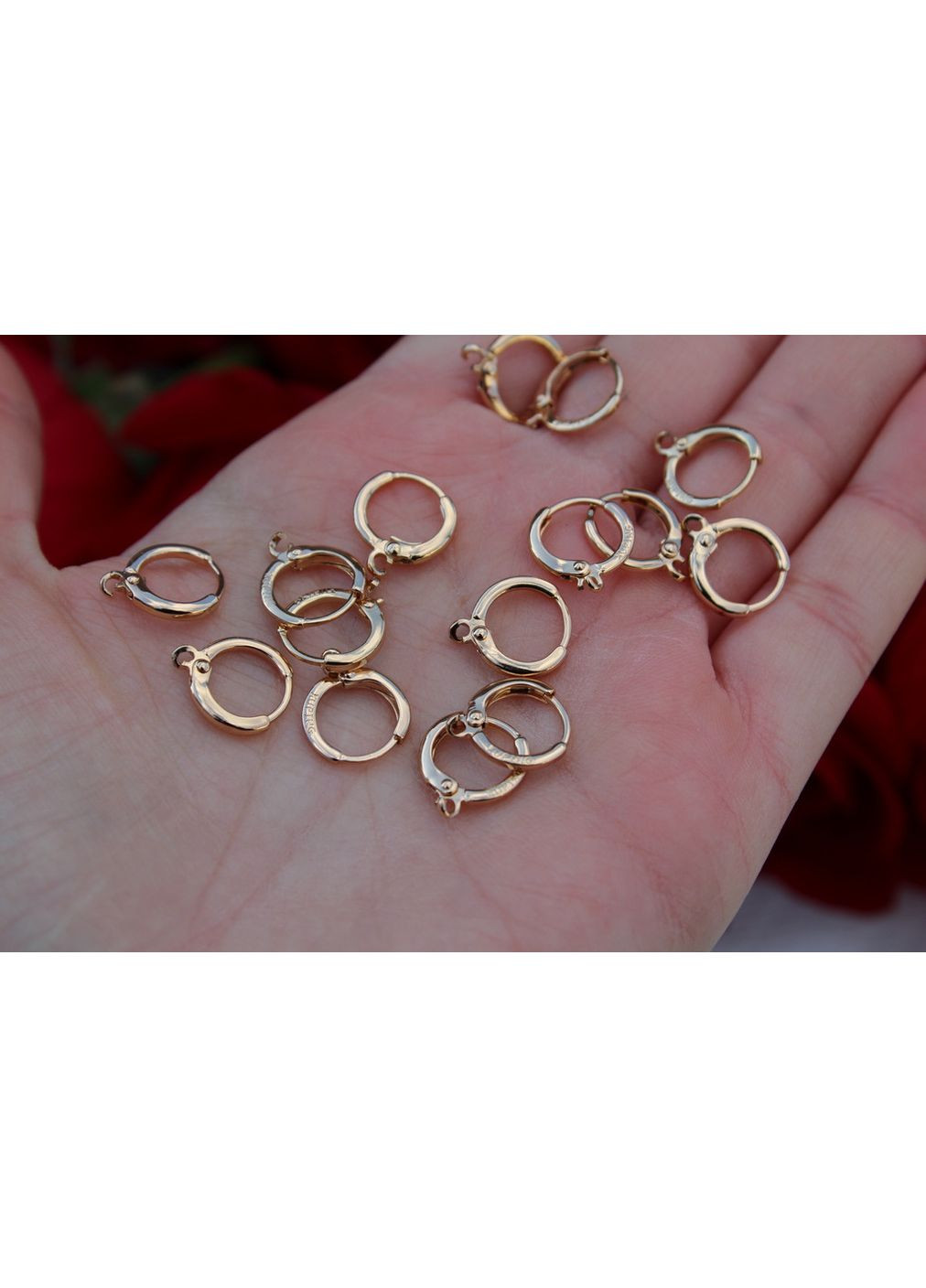 Деталь для ремонту сережок висульок 10 мм колір золотий love-shopping Xuping Jewelry (355799588)