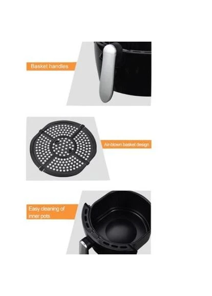 Універсальна електрична безоливна фритюрниця для дому ZBP-2702 1500W зі знімною чашею Zurrichberg (391111339)