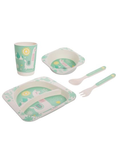 Набор детской посуды Lama бамбуковый 5 предметы (9/213) Canpol Babies Lama бамбуковий 5 предмети (366160119)