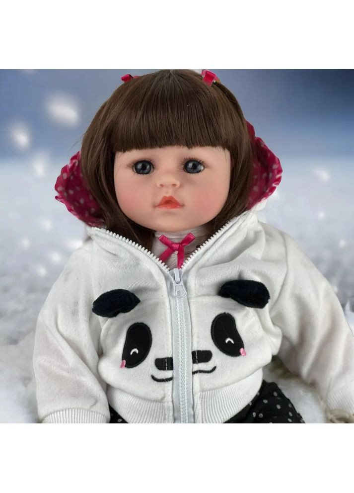 Лялька Реборн панда 48 см з сумочкою No Brand (367736319)