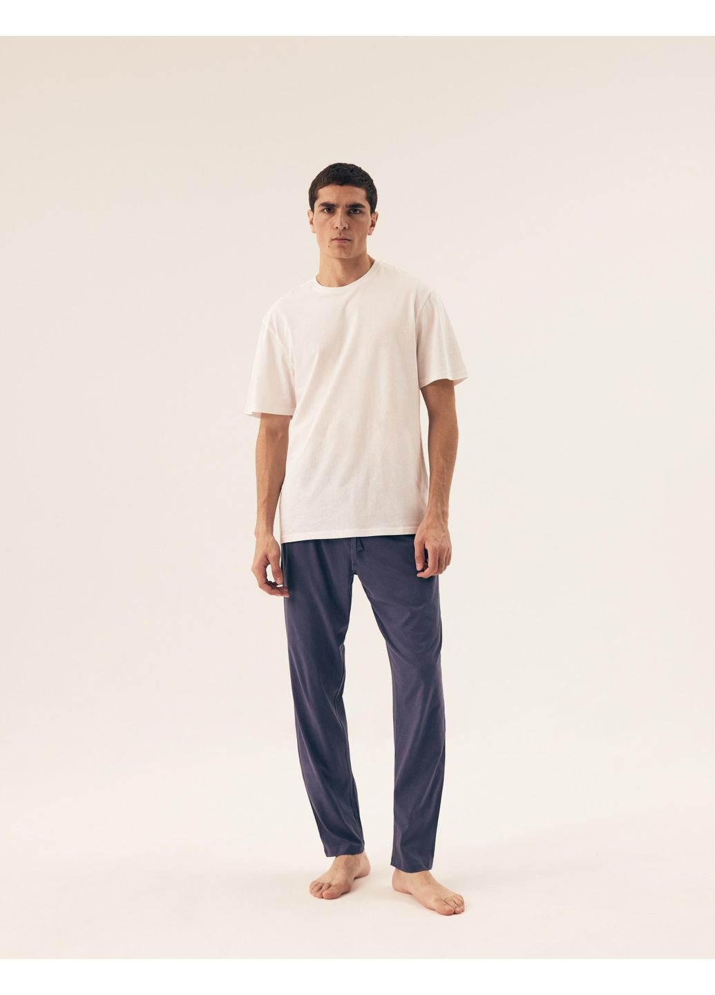 Синие повседневный, домашние, кэжуал демисезонные классические брюки Henderson