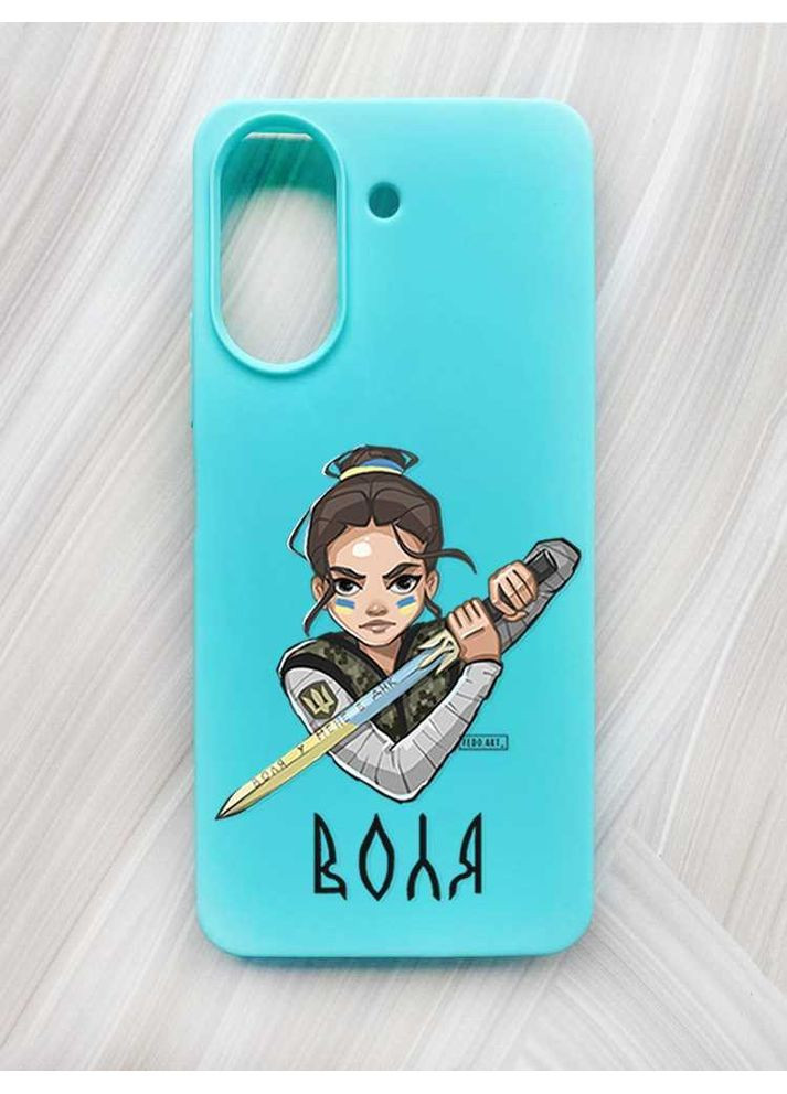 Матовый чехол на Xiaomi Redmi 13C / Poco C65 Украинская защитница (принт 169) Creative (355402703)