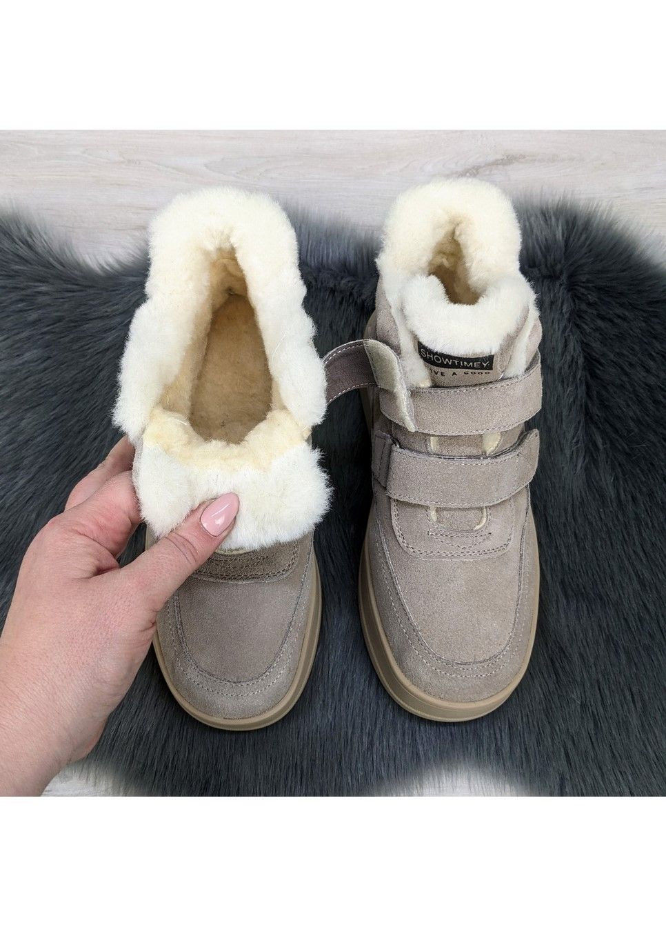 Черевики жіночі зимові замшеві ITTS (308975552)