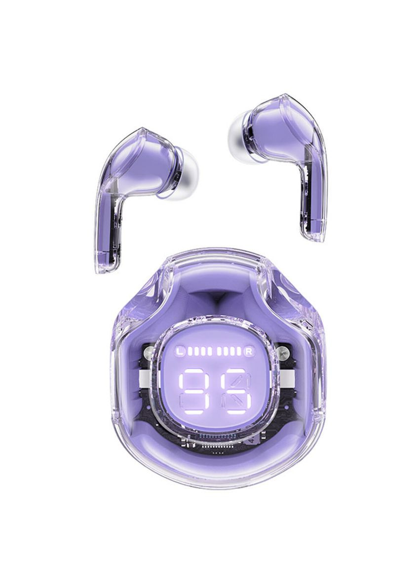 Беспроводные наушники Crystal color (2) bluetooth earbuds Alfalfa Purple Acefast T8 (340278069)