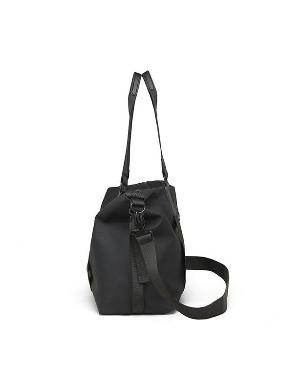 Сумка дорожня 66 Black спортивна з кишенею зовні з регульованим плечовим ременем 20 шт. Lesko (335812831)