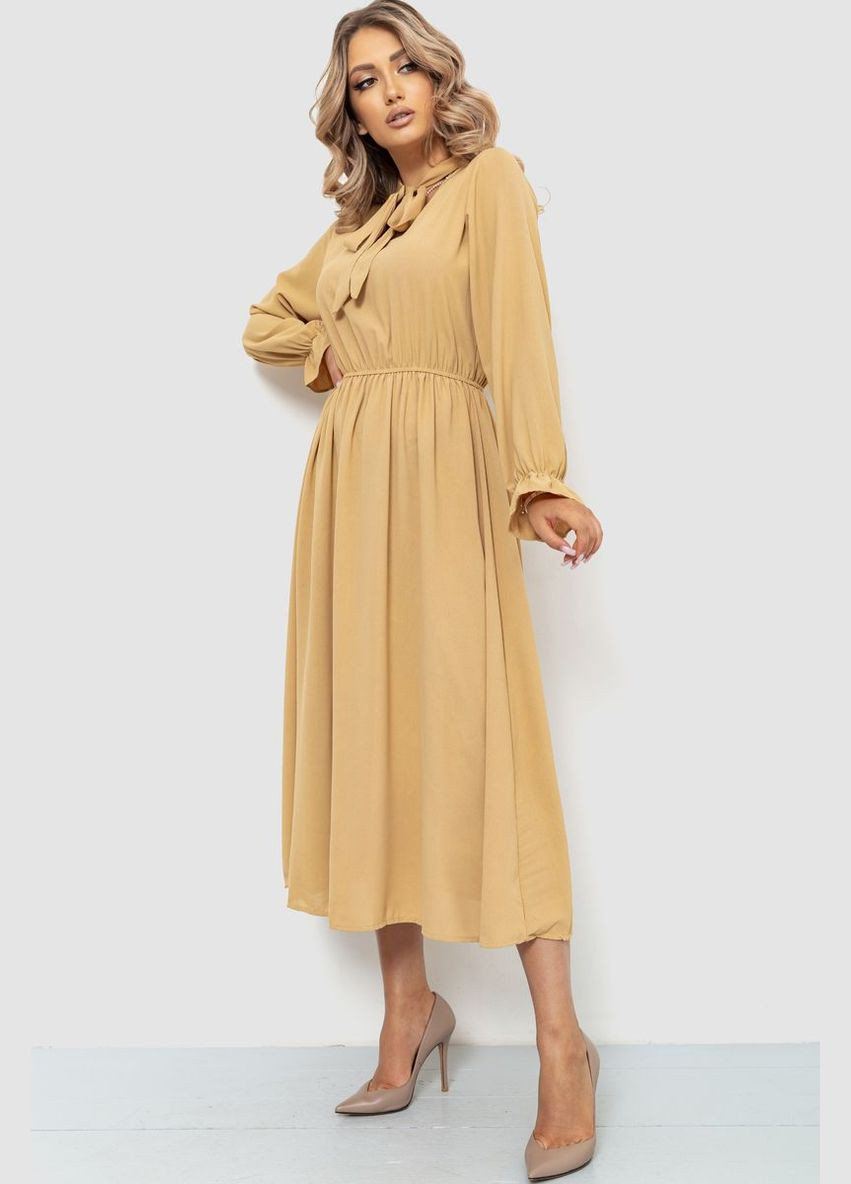 Бежевое платье нарядное,, 204r601 Ager