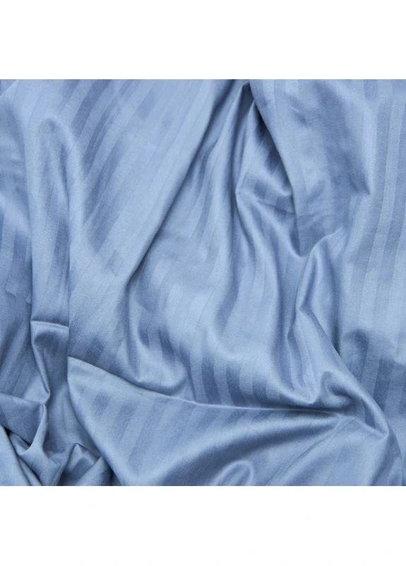 Простыня на резинке Сатин Страйп 140х190х20 см (MS-850005849) Moon&Star Soft Blue (386590891)