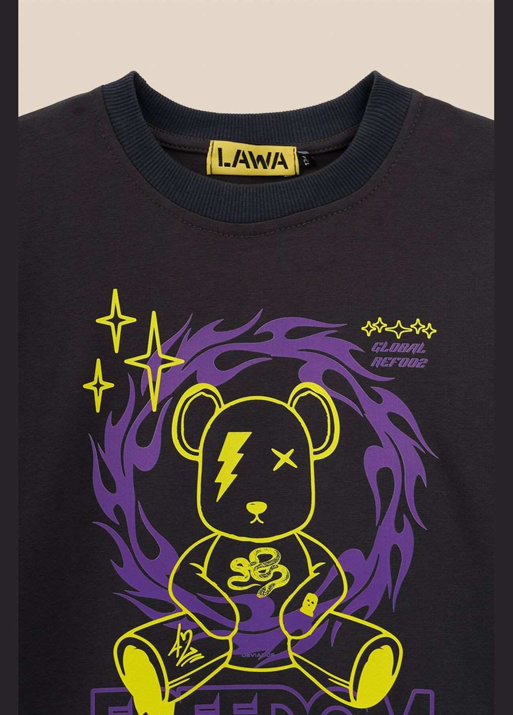 Графитовая летняя футболка с принтом для мальчика p-bb02305 146 см графитовый shop (2000990894748) LAWA