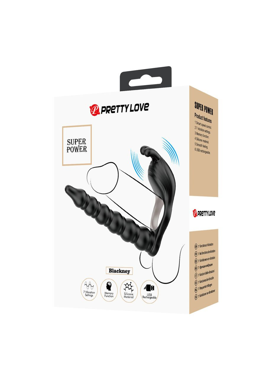 Насадка на член - Pretty Love Blackney Vibrating Enhacer Black LyBaile (361433407)