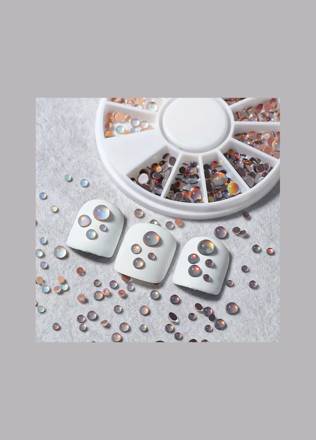 Набір страз "Краплі" в корейському стилі, хамелеон, 3 кольори, 3 розміри China (322871961)