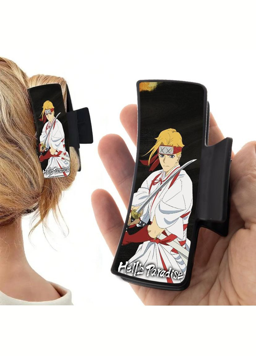 Заколка крабик для волос Аниме Адский рай #0007 черный No Brand (315630648)