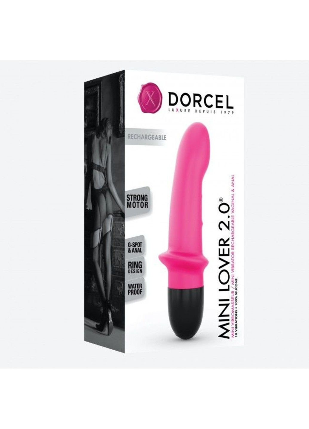 Вибратор Mini Lover Magenta 2.0 перезаряжаемый, для точки G и массажа простаты Dorcel (316226136)