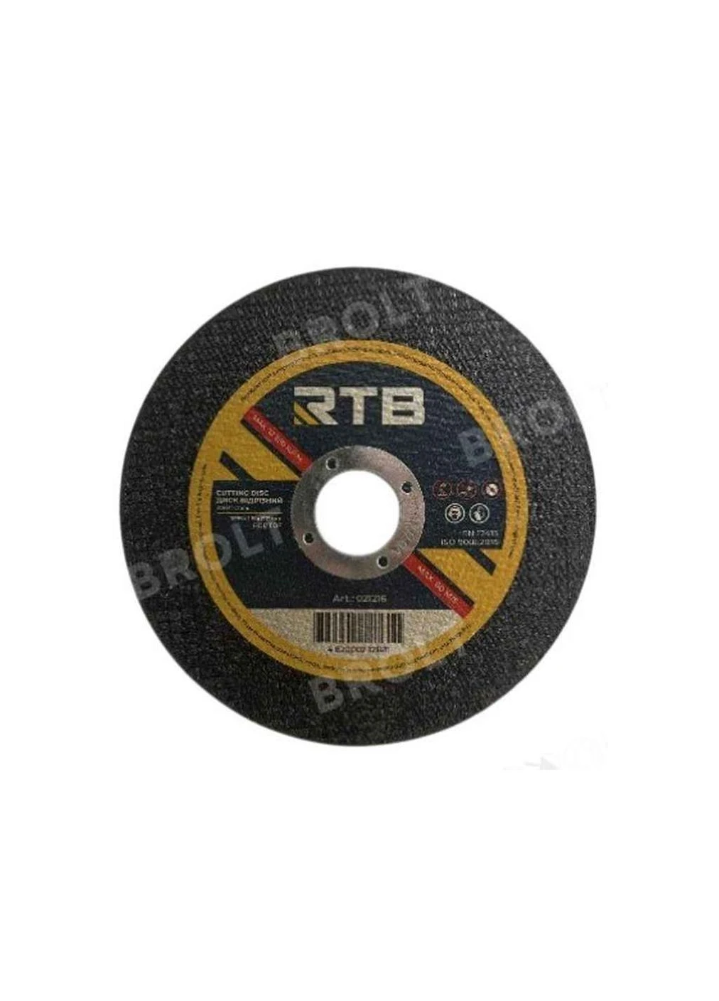Диск вiдрiзний по металу 150мм х 1,6мм х 22,2мм ТМ RTB No Brand (399782832)
