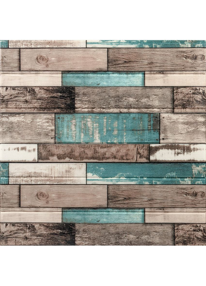 Декоративна 3D панель самоклейка 700х700х6мм Синє дерево (088) SW-00000275 Sticker Wall (370441597)