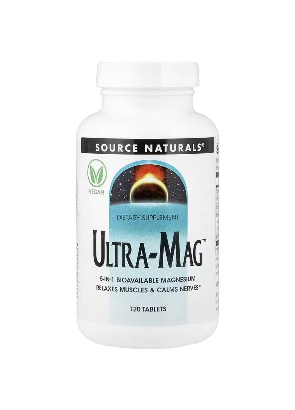Магній комплекс з вітаміном Б6 Ultra-Mag Magnesium Complex, 120 капсул Source Naturals (360948638)