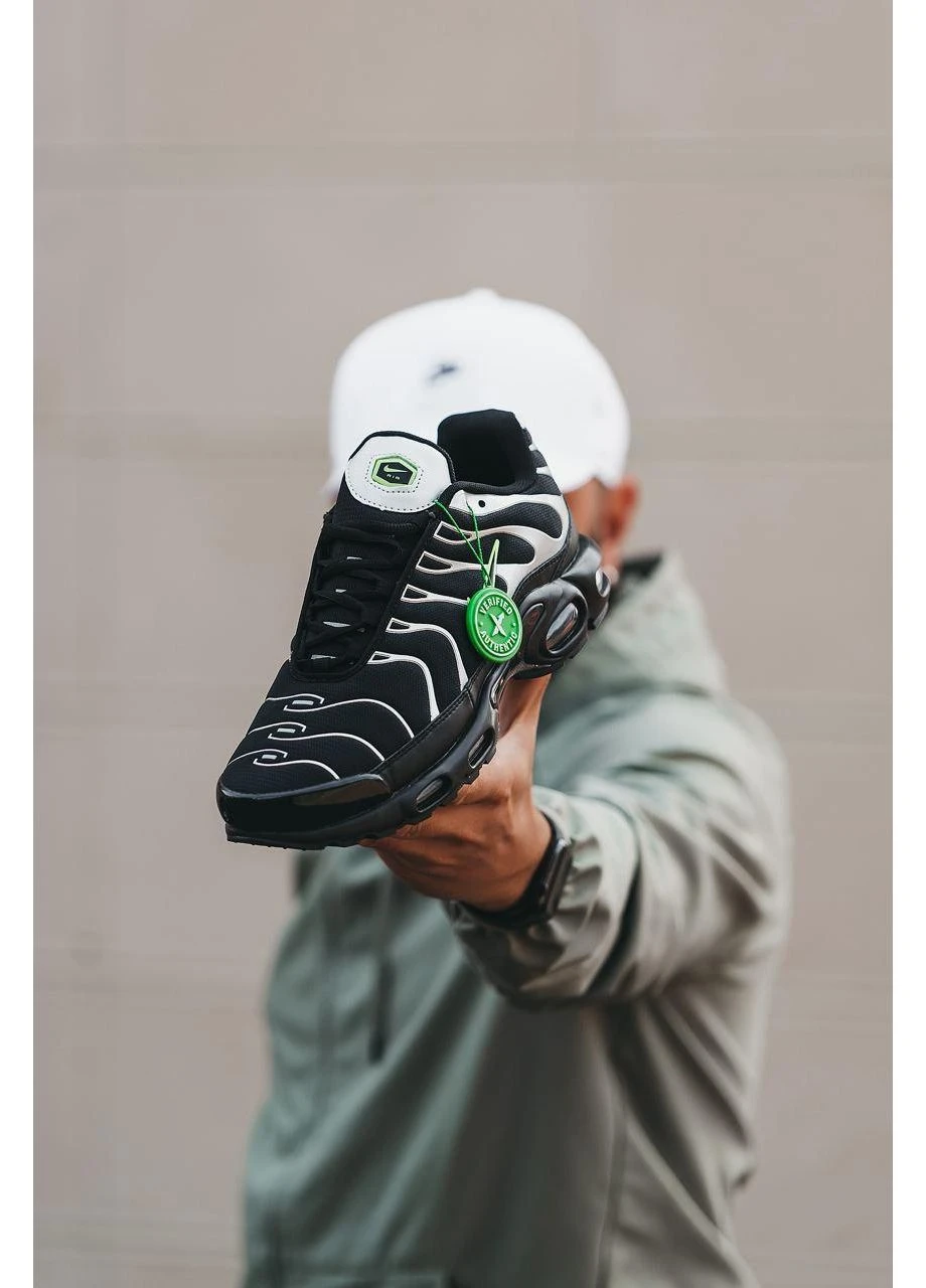 КРОСІВКИ ЖІНОЧІ NIKE AIR MAX TN PLUS BLACK GREEN НАЙК АІР МАКС ТН ПЛЮС ЧОРНІ No Brand чорні демісезони (392023759)