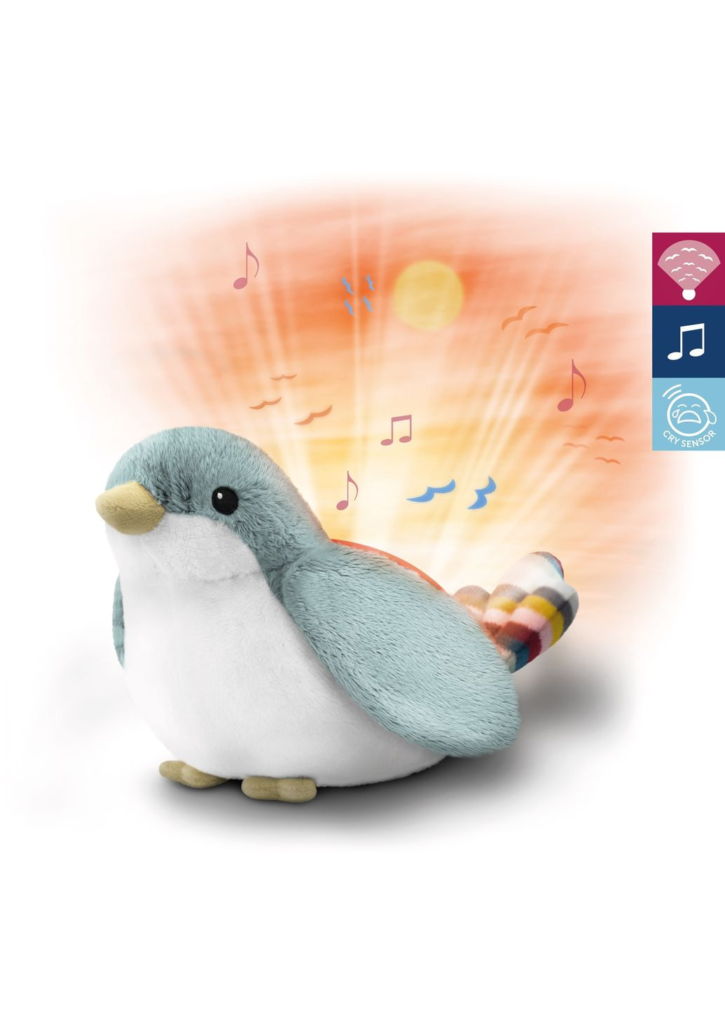 Ночник-проектор Птичка Шелли с подвижной проекцией и мелодиями () Zazu ZA-SHALLY-01 (328396800)