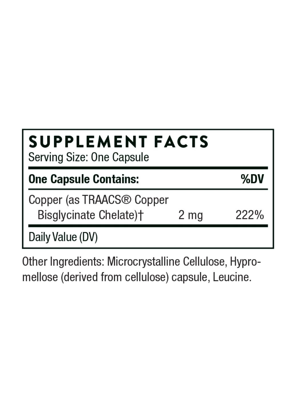 Комплекс Copper Bisglycinate - 60 caps Thorne Research (300709520)