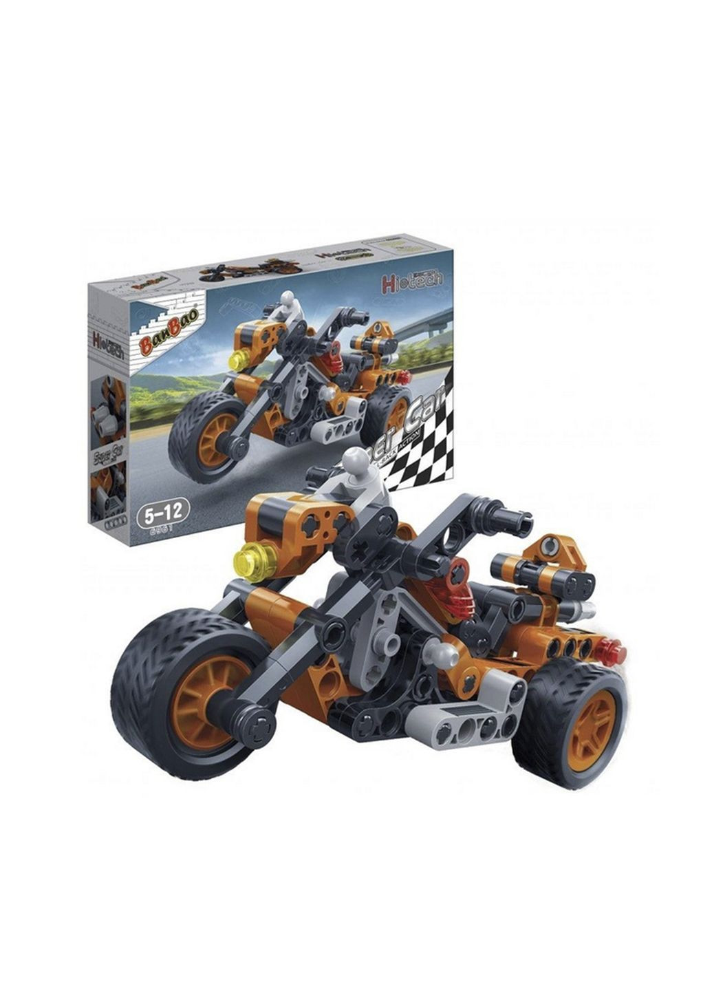 Конструктор "Супер автомобиль" - Мотобайк цвет разноцветный CB-00275349 Banbao (325813362)