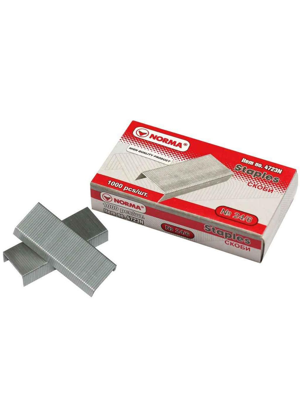 Скоби д/степлеру,24/6 1000шт 4723 ТМ Norma (304061516)