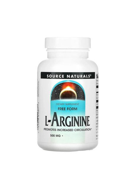 L-Arginine 500 мг (50 tab) Source Naturals (371893792)