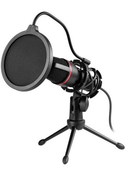 Микрофон Forte GMC 300 Black, кабель 1.5 м, игровой стрим микрофон Defender (368788917)