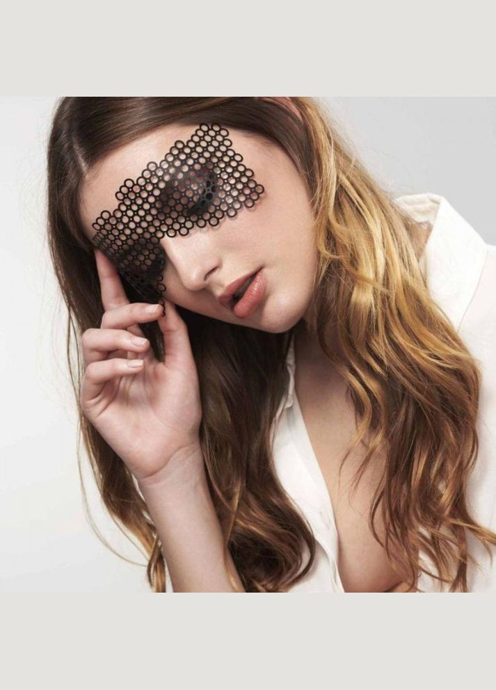 Маска самоклеюча вінілова Indiscrets чорна Bijoux (331168183)