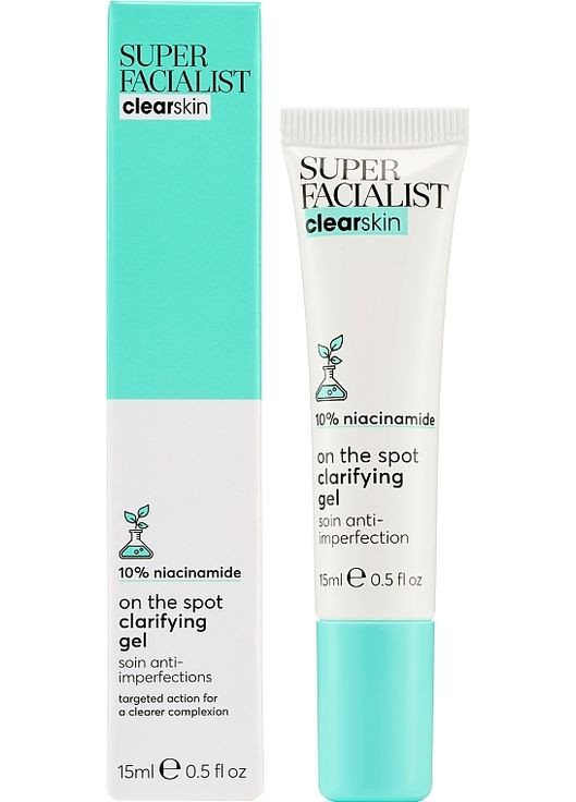 Гель-корректор "Чистая кожа" для лица Clear Skin 15ml (1255121-4766390) Super Facialist (368630710)