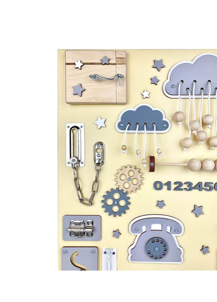 Розвиваюча іграшка для малюків Бізіборд TG100007, 60х40 см, Жовтий Temple Group (315813072)