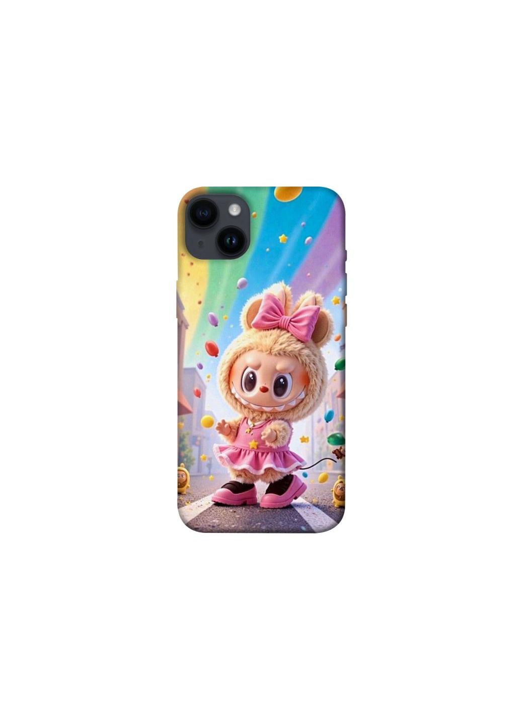 Чехол на Apple iPhone 14 Plus (6.7") Labubu rainbow Frontalka (361994347)