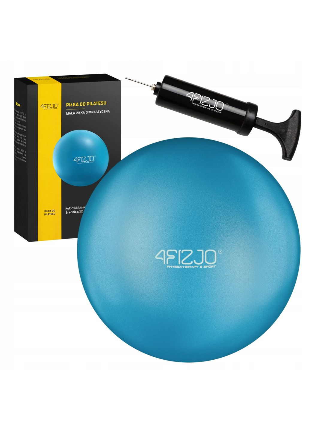 Мяч для пилатеса, йоги, реабилитации 22 см Blue () 4FIZJO P-5907739310521 (345712652)