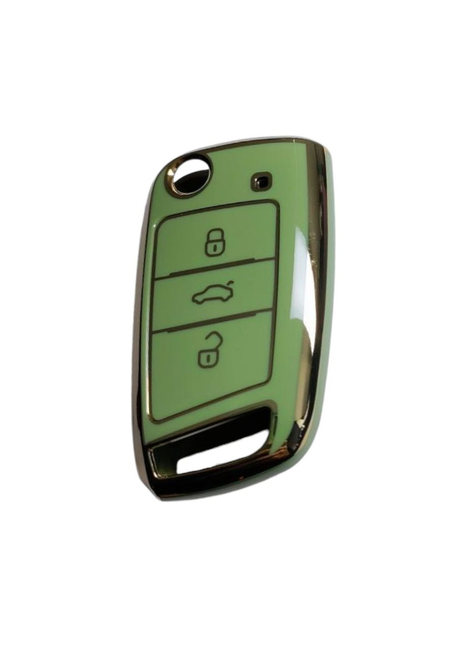 Чохол для ключа, глянець, із золотою рамкою Volkswagen (331018697)