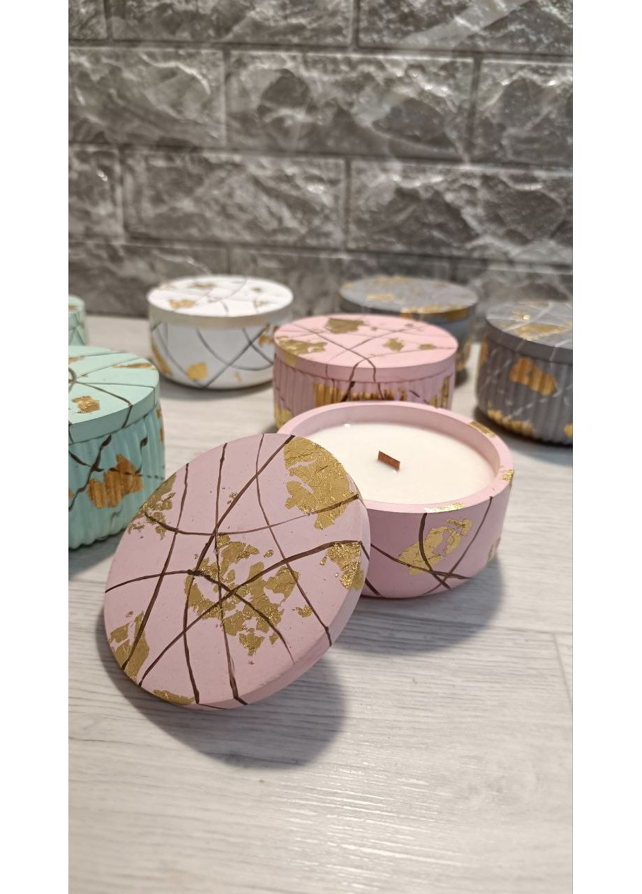 Свеча в кашпо ХХL с ароматом лемонграсса Hand Made (350316049)