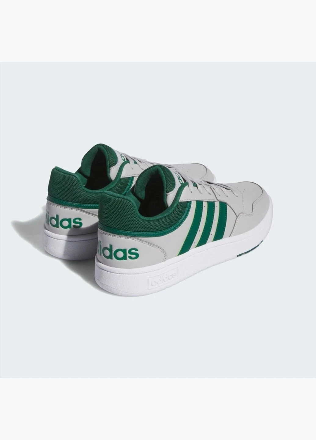 Серые мужские кроссовки hoops 3.0 low classic vintage shoes grey ig7909 adidas