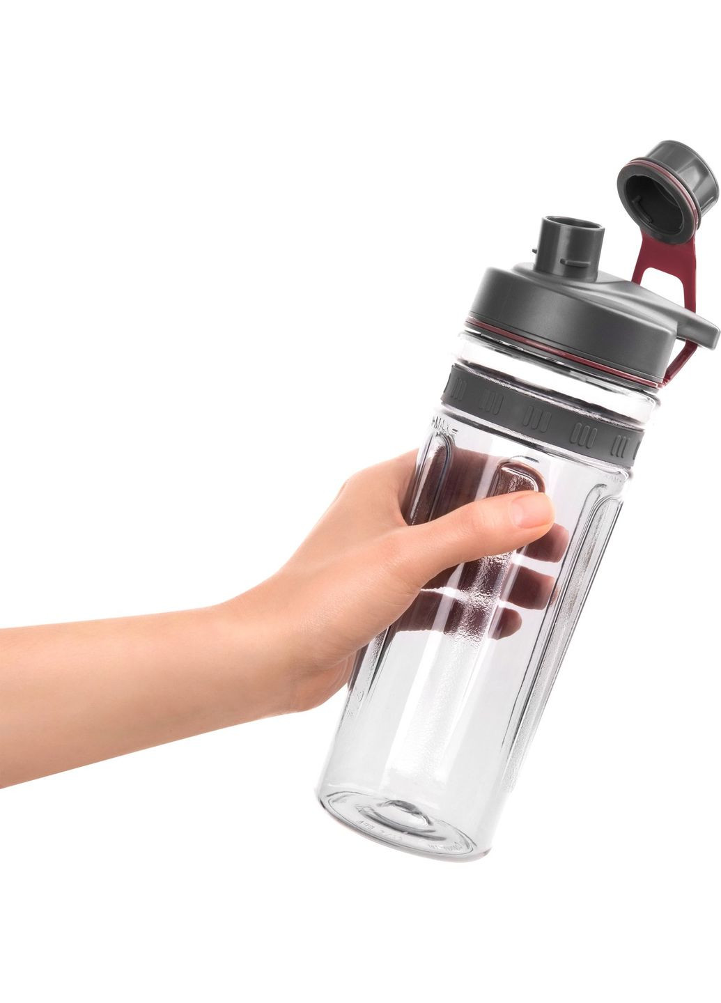 Блендер для полосы стационарный 800Вт, 2 емкости по 600мл, титановые лезвия, вакуумные крышки, красный Sencor (341316308)