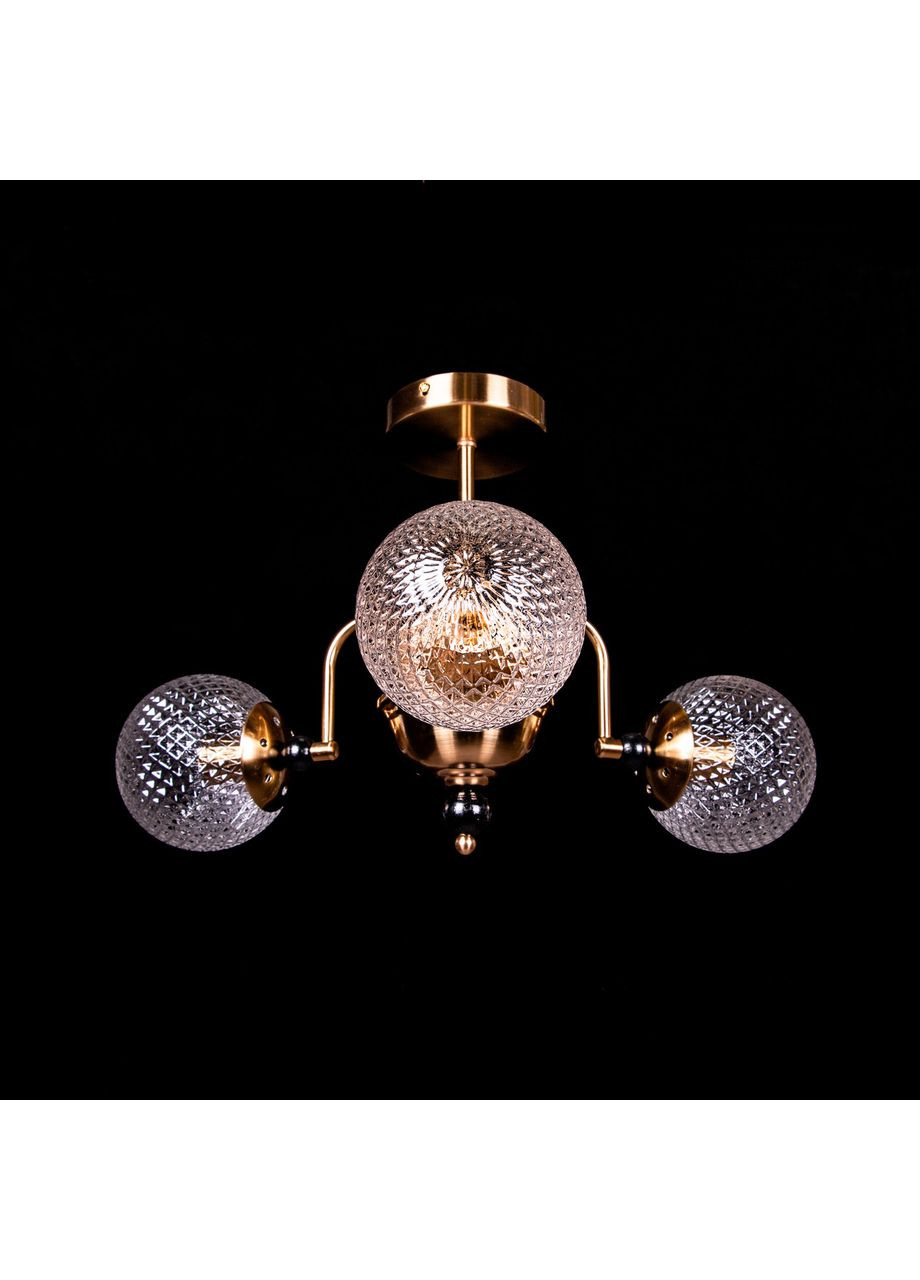 Люстра в стиле лофт на 3 лампочки N5057/3/COP+BK No Brand (352229843)