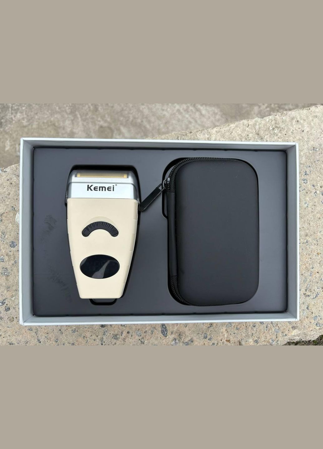 Профессиональная электробритва Шейвер Km-5856 с триммером и чехлом - Уход за телом Kemei (338427761)