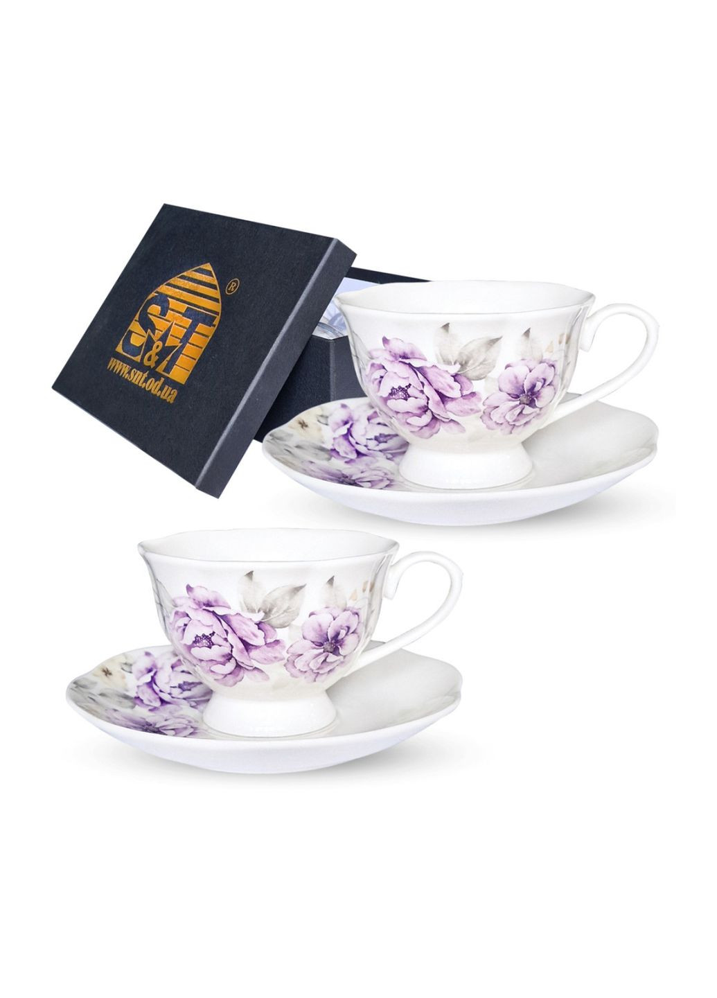 Сервіз чайний Sawyer Rose 1993-02 4 предмети білий SNT (364498212)