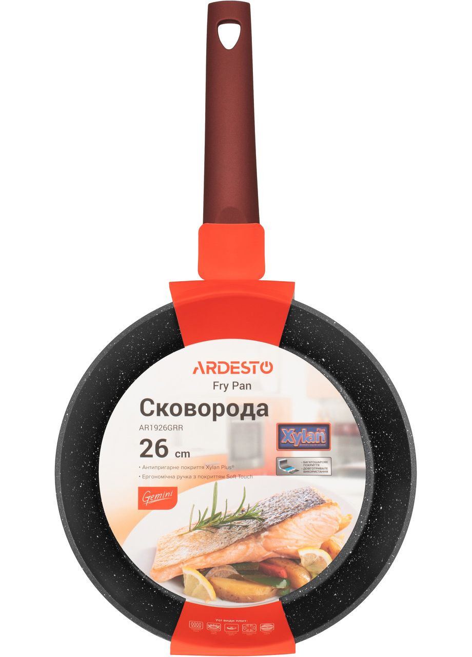 Сковорода Gemini 26 см Красная (AR1926GRR) Ardesto (370612356)