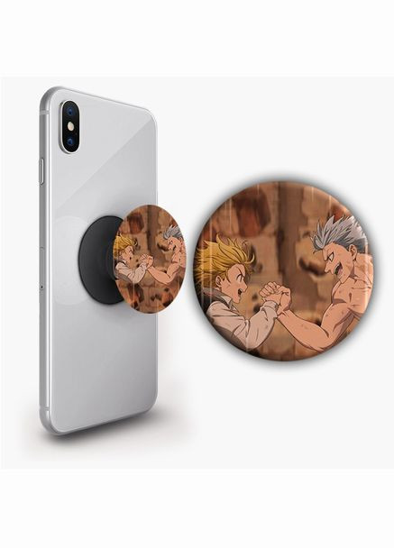 Держатель для телефона PopSockets Аниме Семь смертных грехов #02 Черный No Brand (304502950)