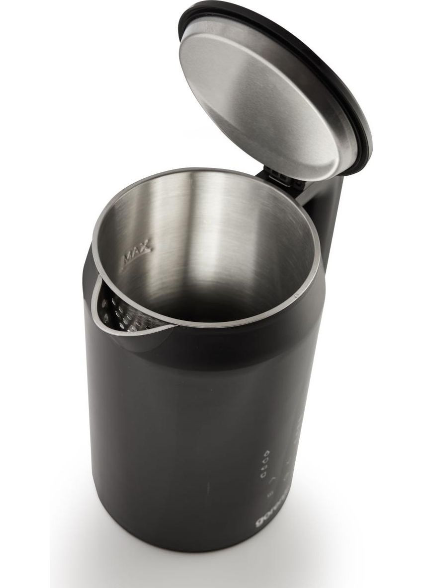 Электрочайник 1.7л, двойные стенки, LED дисплей, Strix контроль, черный Gorenje (314982685)