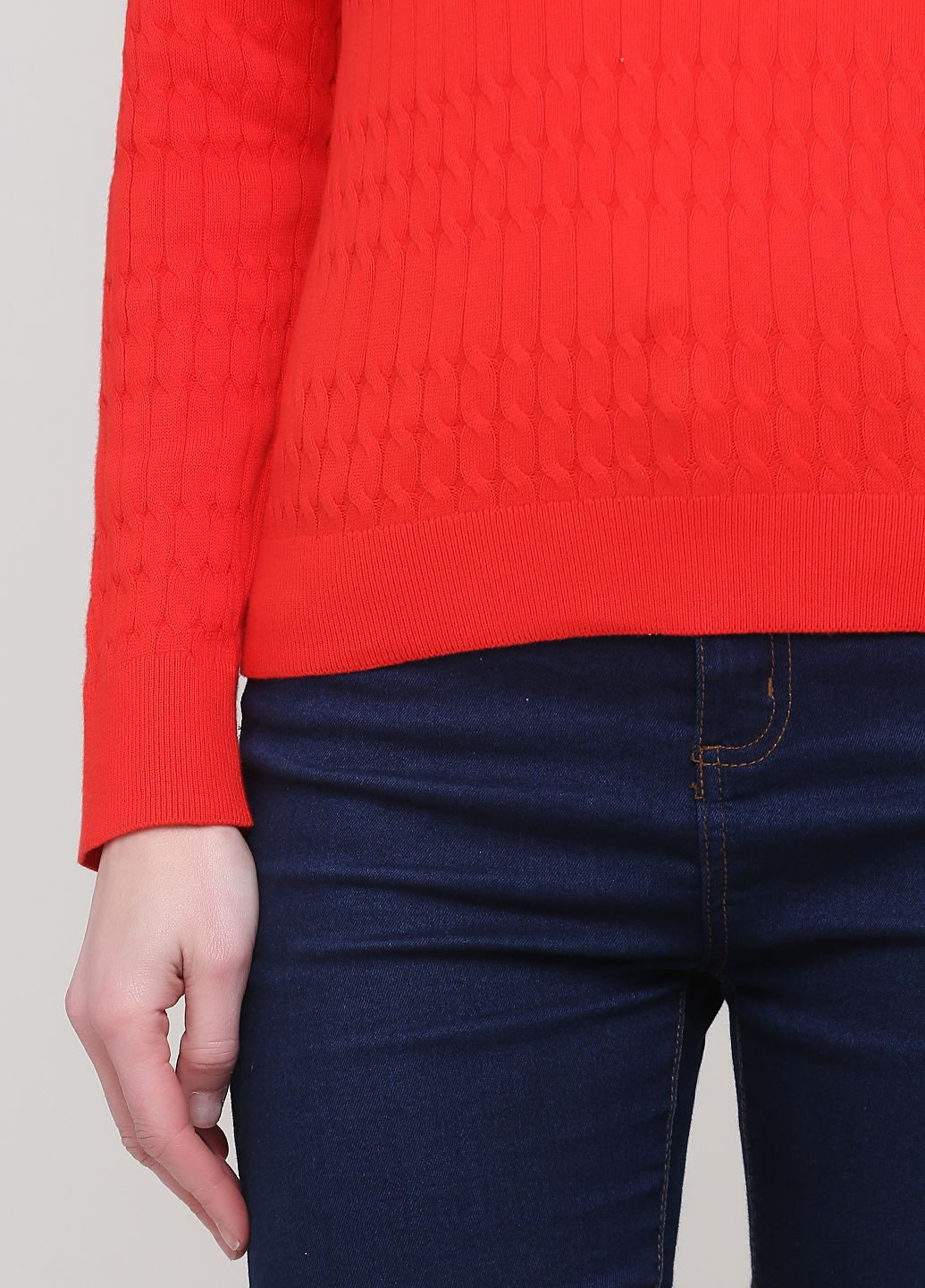 Красный демисезонный свитер женский - свитер th1425w Tommy Hilfiger