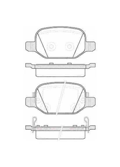 Колодки гальмівні дискові ЗАДН FIAT 500L 0.9-1.4 2012- 0727.52 Remsa (342406913)
