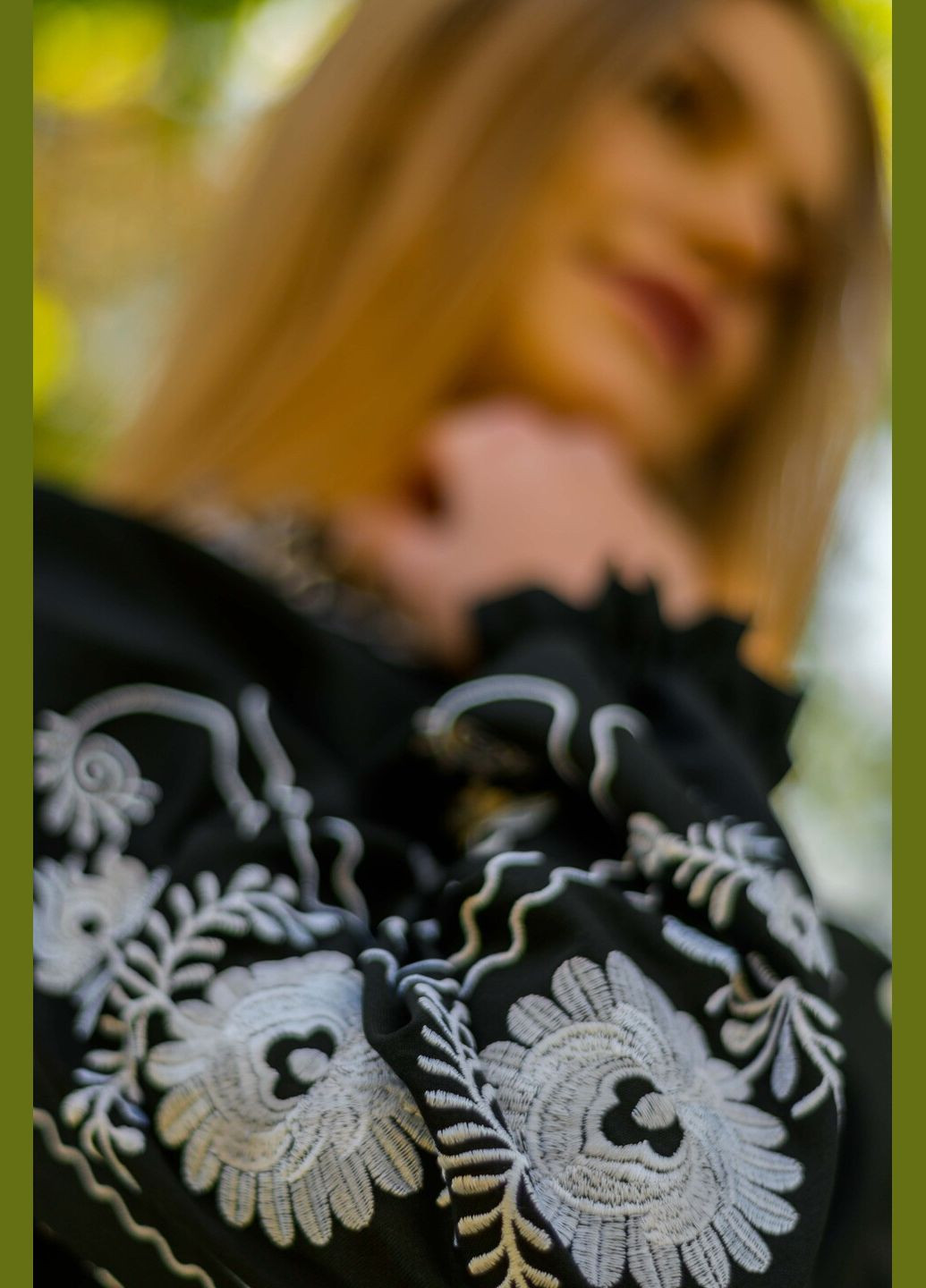 Чёрная блузка Vyshyvanka вискоза (299331647)