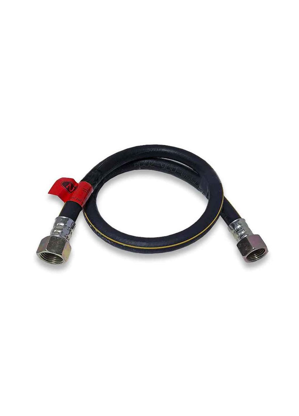 Шланг для газа 2м 1/2 резиновый черный В/В (мет.) Нікіфоров (362715394)