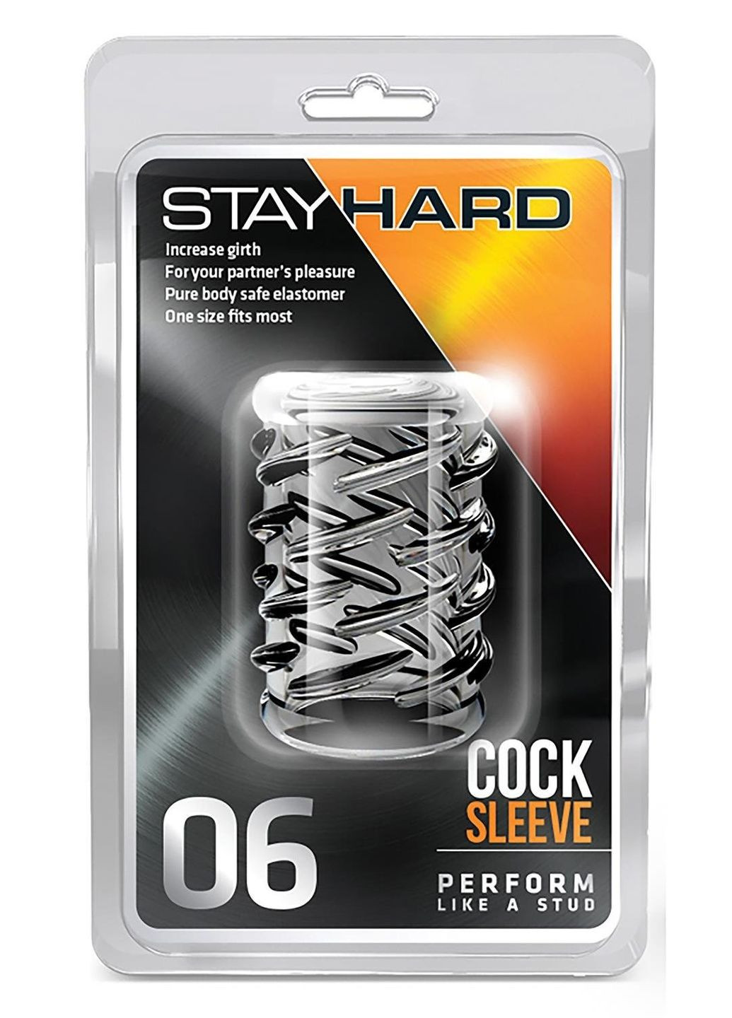 Насадка STAY HARDCOCK Sleeve 06, CLEAR, Blush (302316066)