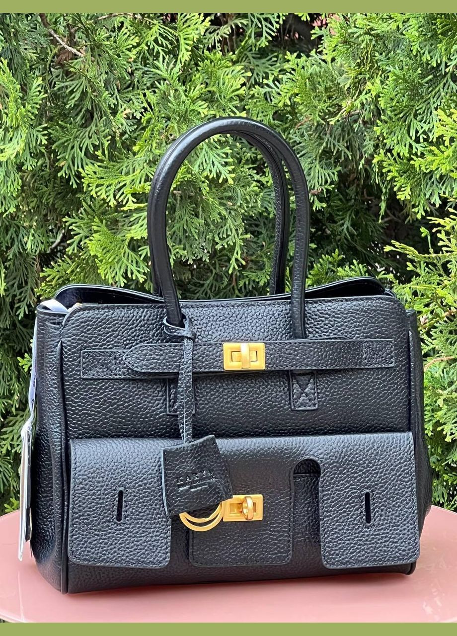 Сумка жіноча натуральна шкіра Туреччина Карія чорна Karya (341322919)