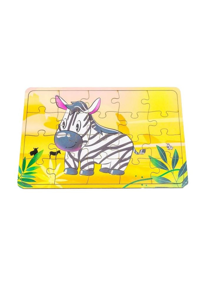 Детский деревянный пазл Зебра Арт-10029, 20 элементов PuzzleOK (372495459)