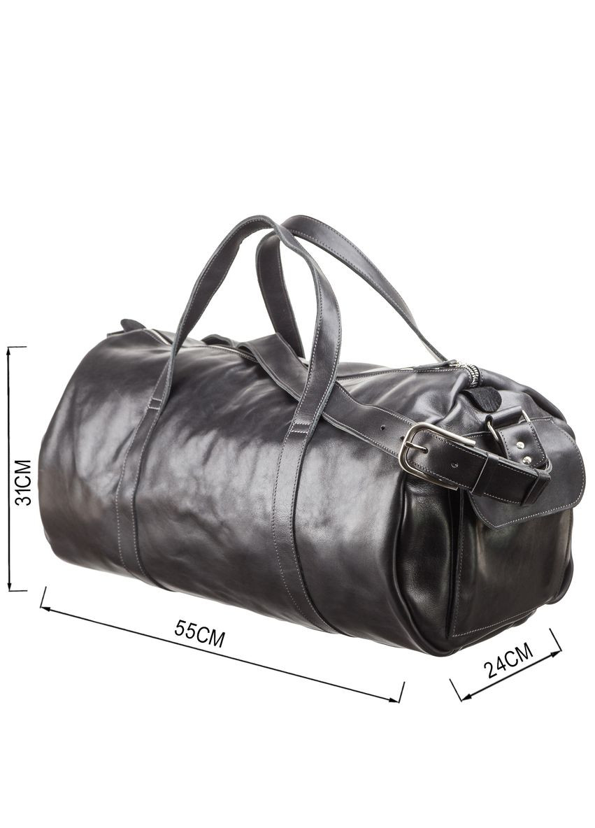 Сумка дорожня Grande Pelle шкіряна чорна з натуральної шкіри (sku_11048) No Brand (327819827)