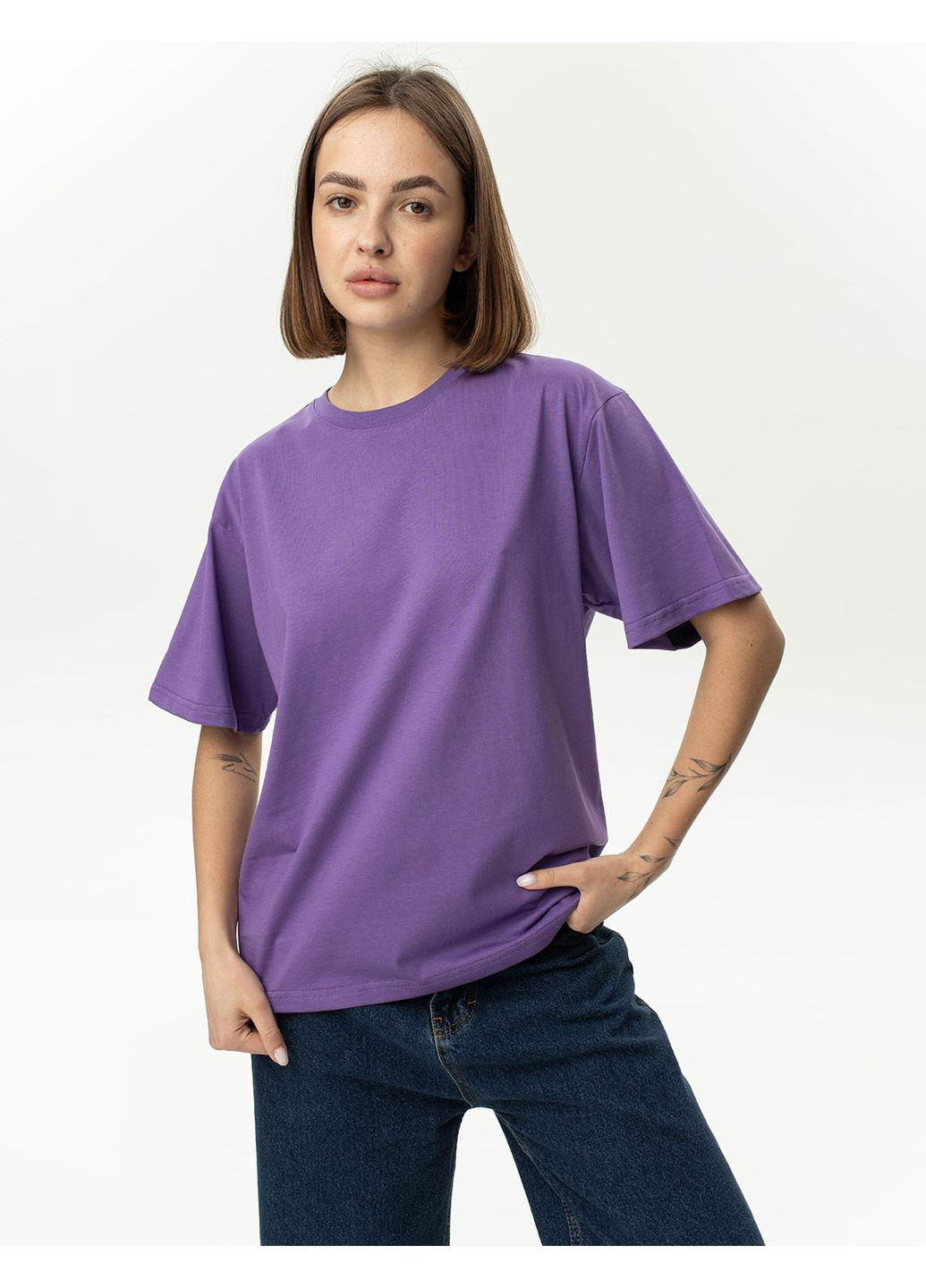 Унисекс футболка коттон оверсайз (0011800BELL) Casual Trend №118 - (358935102)